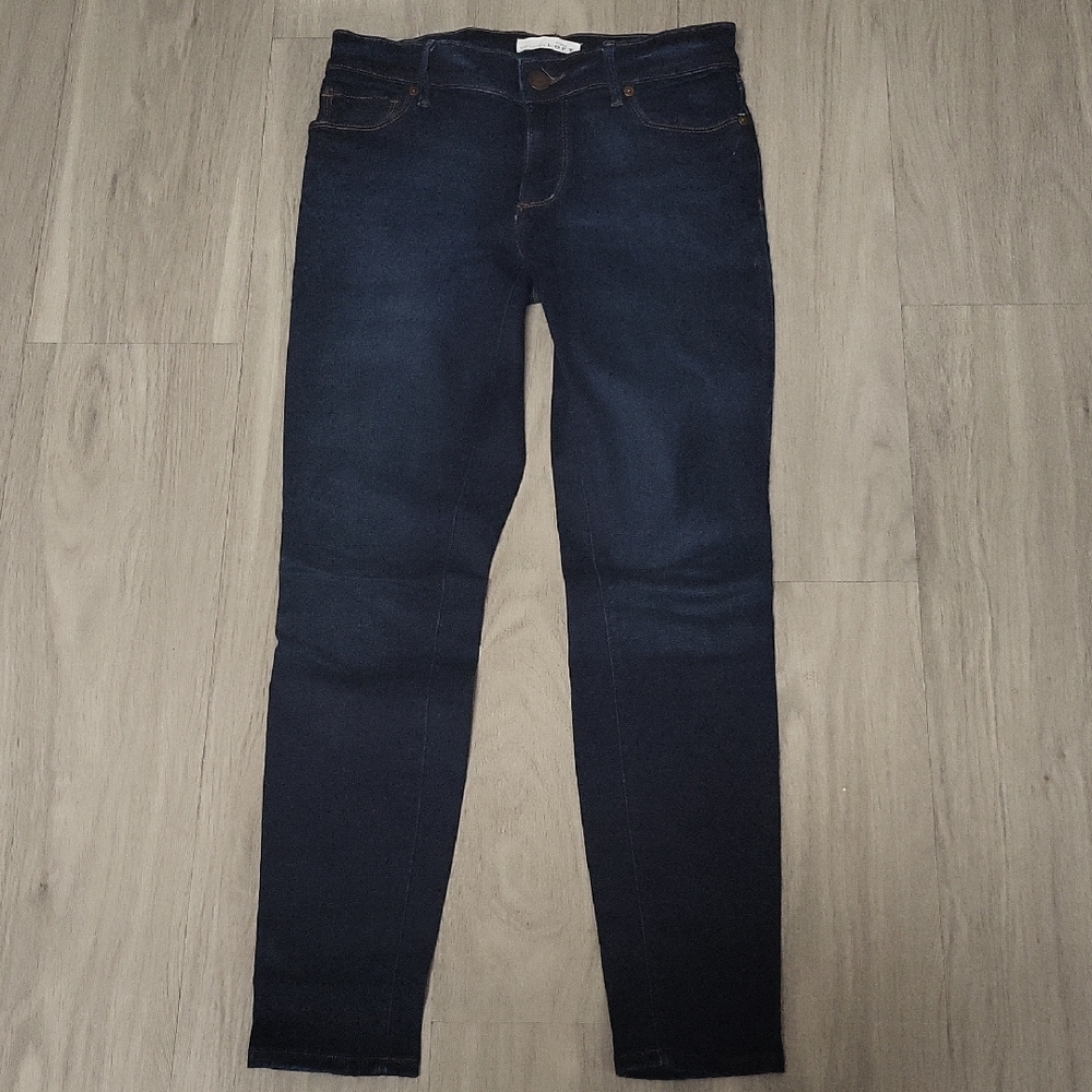 LOFT Dark Wash High-Rise Skinny Jeans